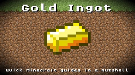 Minecraft Gold Ingot Recipe