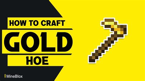 Minecraft Golden Hoe Recipe