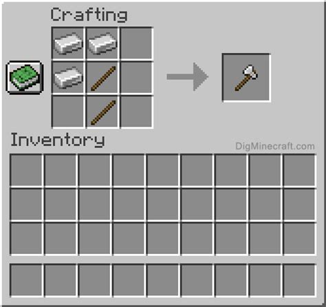 Minecraft Iron Axe Recipe