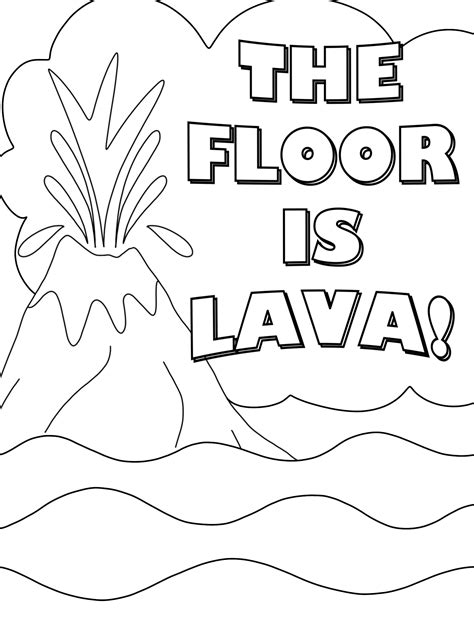 Minecraft Lava coloring page