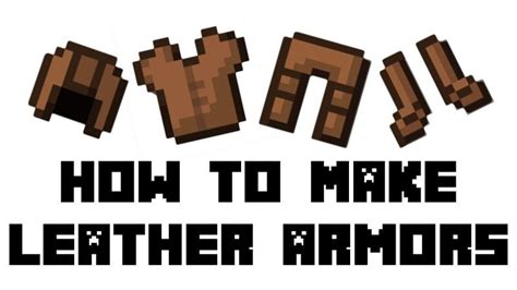 Minecraft Leather Armor Recipe