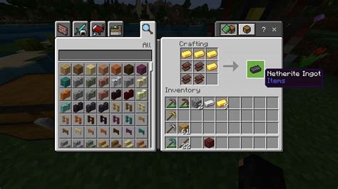 Minecraft Material Crafting