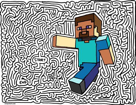 Minecraft Maze Printable Example