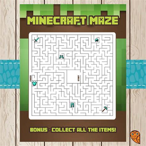 Minecraft Maze Printable Ideas