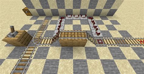 Minecraft Minecart Track Template