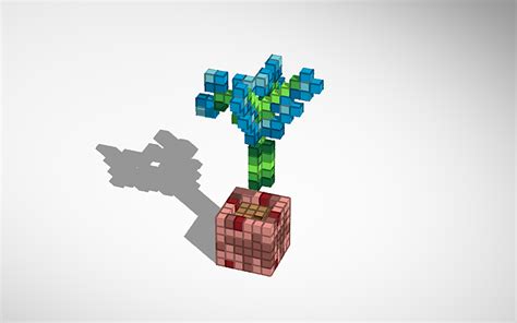 Minecraft Orchid Template in 3D