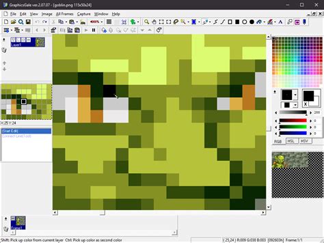 Minecraft pixel art software example