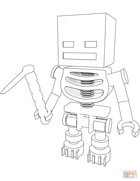 Minecraft Skeleton Printable