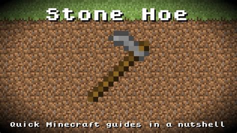 Minecraft Stone Hoe Recipe