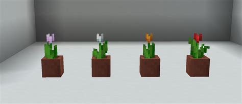 Minecraft Tulip Template in 3D