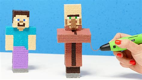 Minecraft Zombie 3D pen template