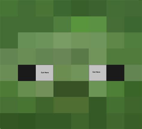 Minecraft Zombie Face Template