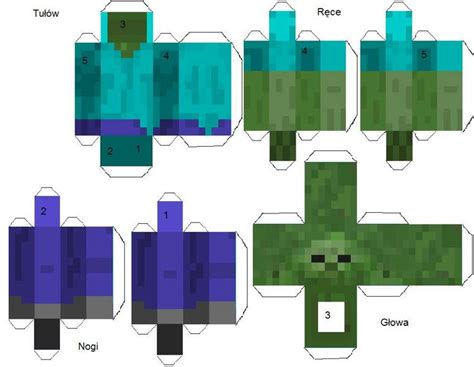 Minecraft Zombie Papercraft