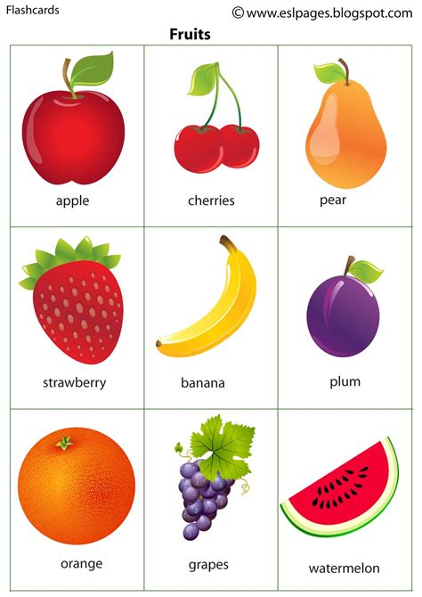 Mini fruit printables for kids