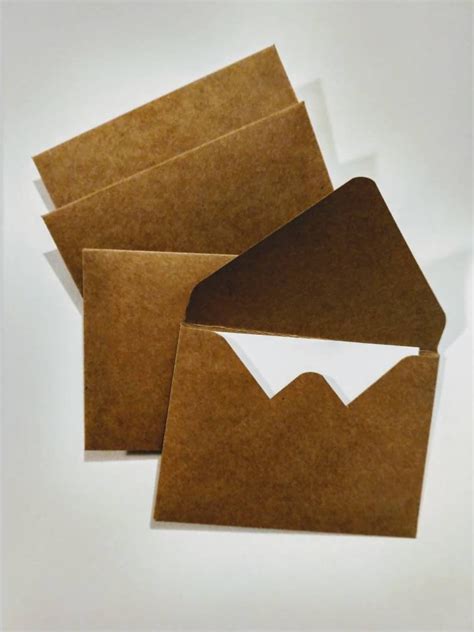 Mini Kraft Envelope Template