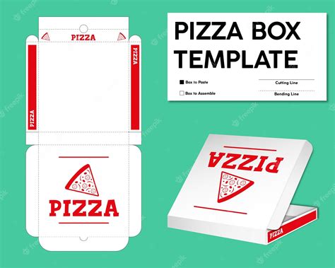 Mini Pizza Box Template 10