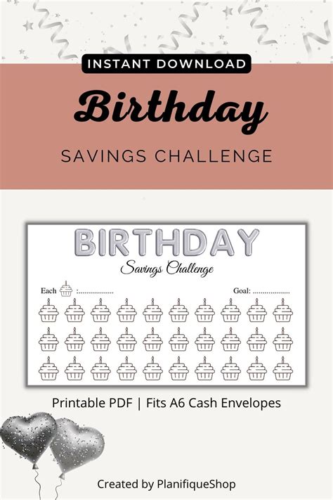 Mini Savings Challenge Printable 9