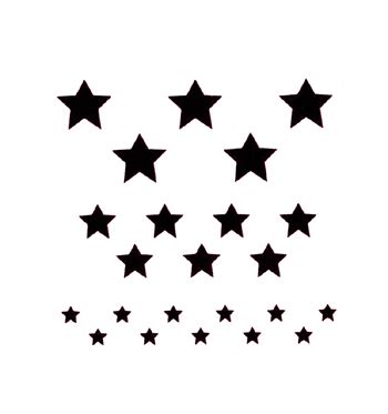 Mini Star Stencil Printable