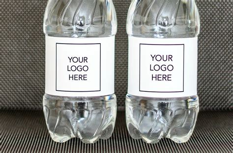 Mini Water Bottle Label Design Example 1