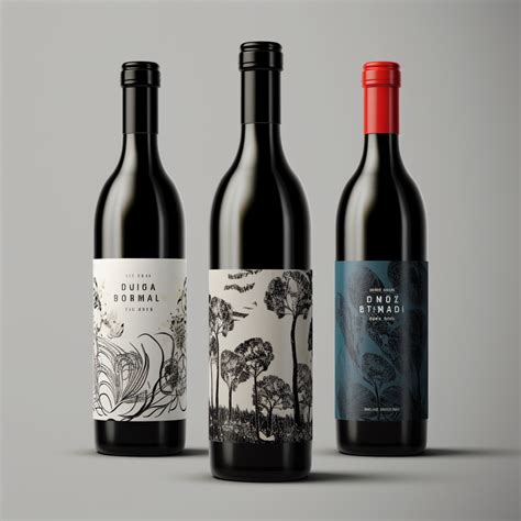 Mini wine label design example