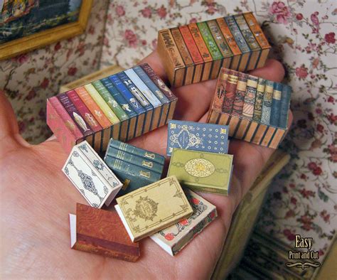 Miniature book bundle in a 1:12 scale