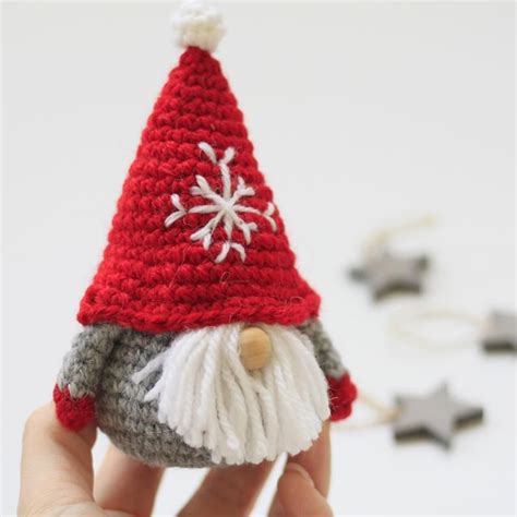 Miniature Crochet Gnome