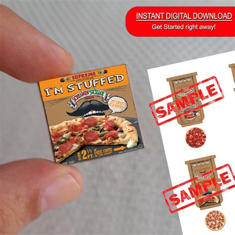 Miniature Pizza Box Design 4