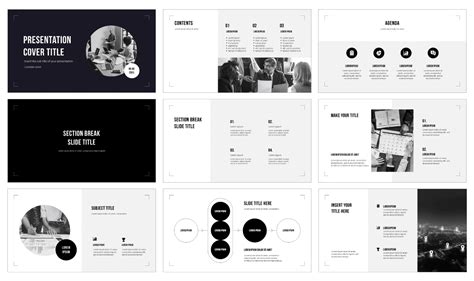 Minimal Google Slide template ideas with a simple color scheme