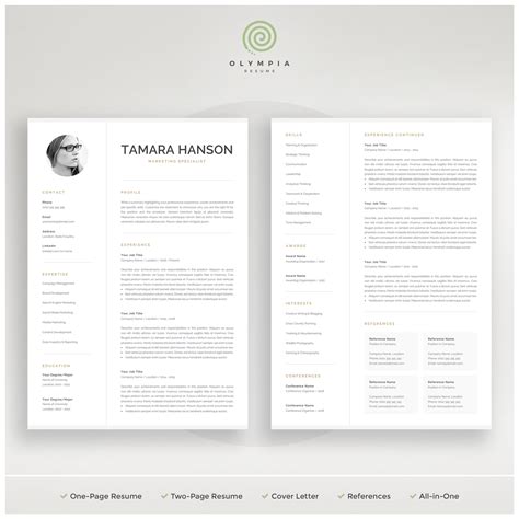 Minimalist 2-Page Resume Template