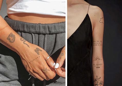 Minimalist arm sleeve tattoos