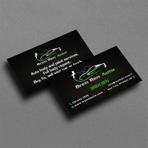 Minimalist Auto Detailing Business Card