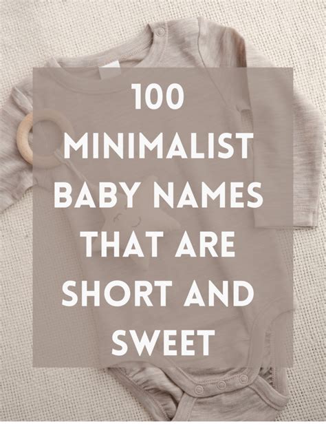 Minimalist Baby Name Template