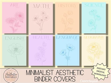 Minimalist Binder Cover Template