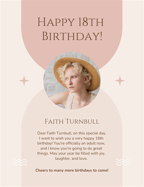 Minimalist Birthday Template