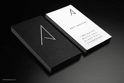 Minimalist Black and White Business Card