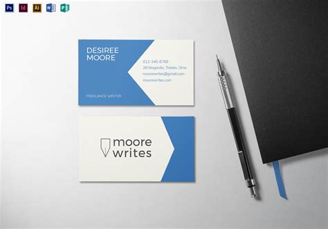 Minimalist Business Card Template in Word