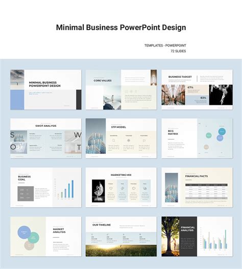 Minimalist Business PowerPoint Template Business Model