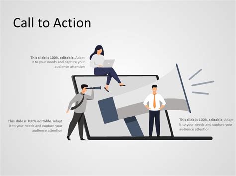 Minimalist Business PowerPoint Template Call to Action