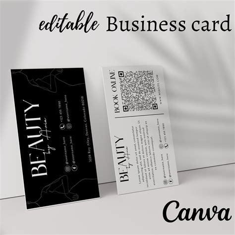 Minimalist Chic Esthetician Business Card