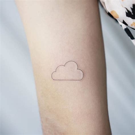 Description of Minimalist Cloud Tattoos