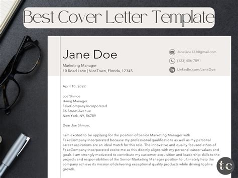 Minimalist Cover Letter Template