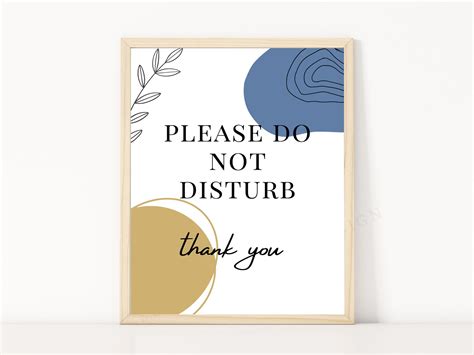 Minimalist Do Not Disturb Sign