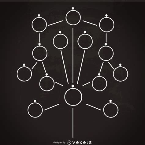 A minimalist family tree template with a simple design