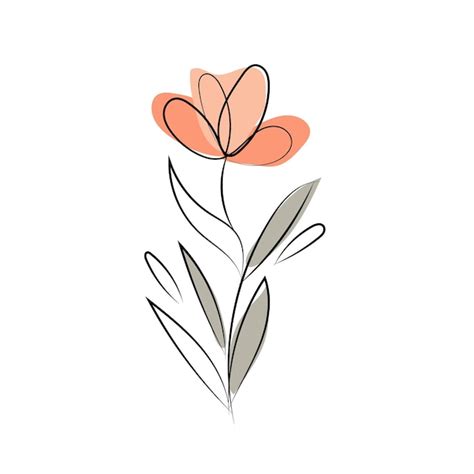 Minimalist Flower Template