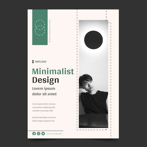 minimalist flyer template