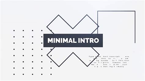 Minimalist Introduction Template