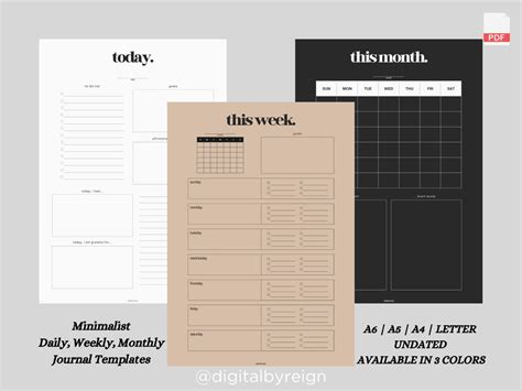 Minimalist Journal Template