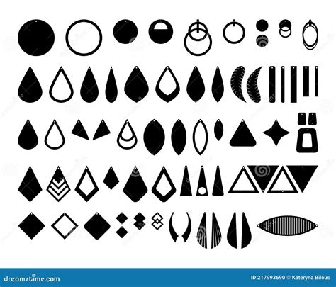 Minimalist Leather Earring Template