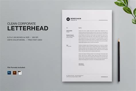 Minimalist Letterhead Template