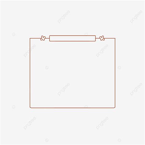 Minimalist line border template for simple designs